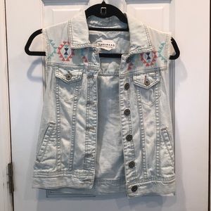 Bullhead denim vest, XS.